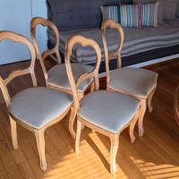 4 sedie vintage stile Luigi Filippo