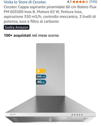 Cappa nuova imballata