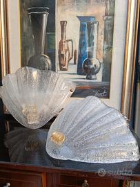 Coppia Lampade Murano Barovier' 60'