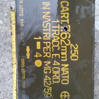 Militaria Cass. muniz. borraccia, gavetta, fibbia