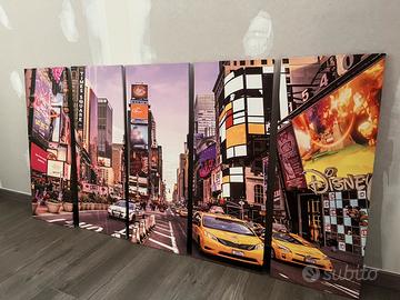 Cinque tele quadro new york