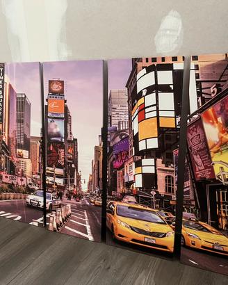 Cinque tele quadro new york