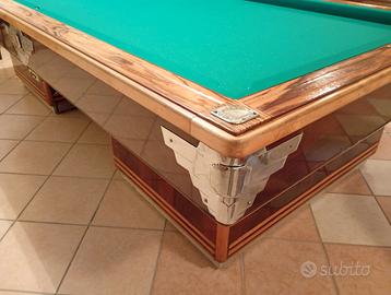 Biliardo Mari vintage con copertura uso tavolo