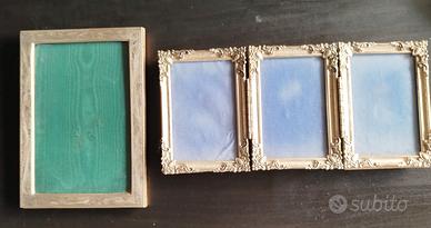 set cornici vintage placcate argento 