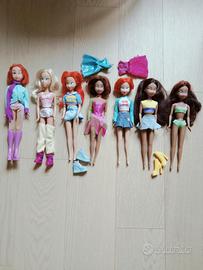 lotto Bambole Winx e Witch 