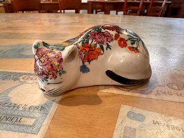 Gattino in ceramica Fornasetti vintage