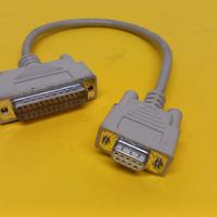 Adattatore seriale DB25M-DB9F con cavo 20 cm - usa