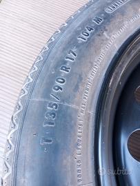 Ruotino 135 90 R17 BMW Serie 1 int. 5x120 Serie 3 