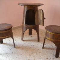 Trittico in legno di rovere