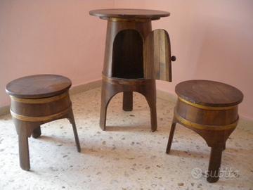 Trittico in legno di rovere