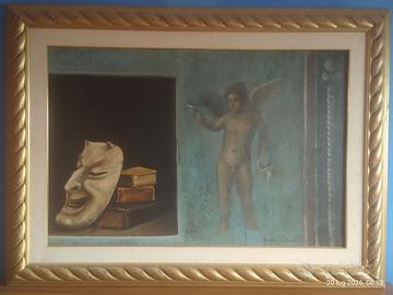Quadro cm 90x60 olio su tela Antonio Sciacca