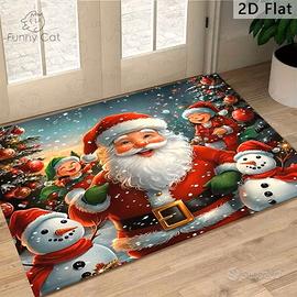 Tappeto Zerbino Natale 60 x 40 cm tappetino noel