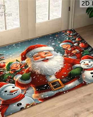 Tappeto Zerbino Natale 60 x 40 cm tappetino noel