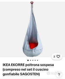 Poltrona a sacco sospesa ikea
