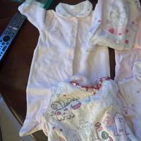 7 tutine bambina 0/3 mesi