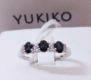 Trilogy Zaffiri Diamanti Oro bianco 18k Yukiko