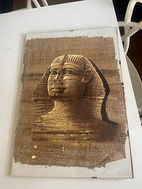 Papiro sfinge incorniciato