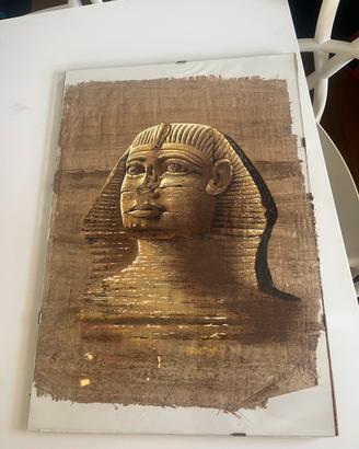 Papiro sfinge incorniciato