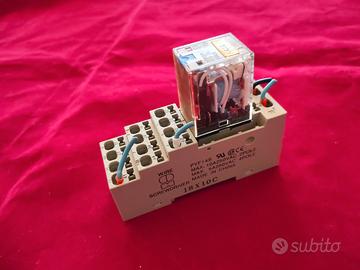 Relè OMRON MY4IN 24VDC con zoccolo PYF14S