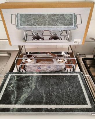 Grill tavolo con pietra ollare