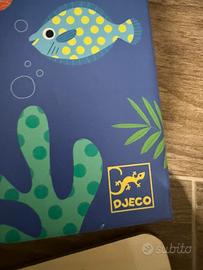 Gioco pesca con calamite e puzzle legno