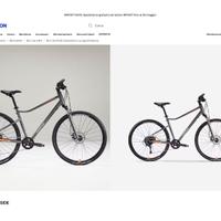 Bici trekking RIVERSIDE 700 grigio-arancione RIVER