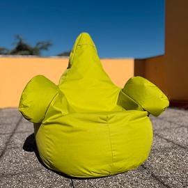 Avalon Poltrona pouf XXL con braccioli Verde