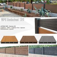Listone doga WPC recinto recinzione effetto legno