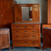 como' con specchiera e comodini anni 30