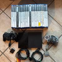 PS2 slim con joystic e giochi