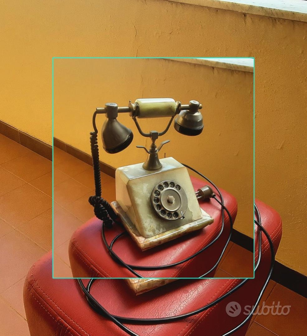 vecchio telefono Vintage rosso - SIP - siemens - made in Italy 