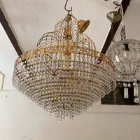 Lampadario cristalli vetro