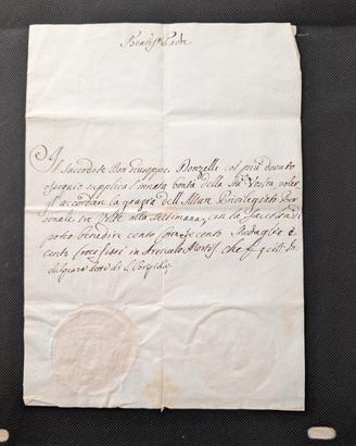 Supplica pontificia Pio VI 1785 