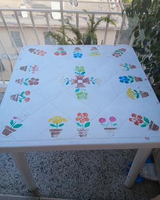 Tavolo Bianco misure 80 x 80 x 72 cm.