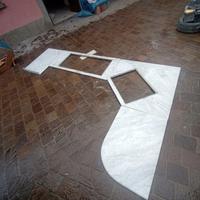 Sagoma in marmo di carrara autentico originale