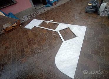 Sagoma in marmo di carrara autentico originale