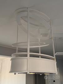 Cappa filtrante bianca legno