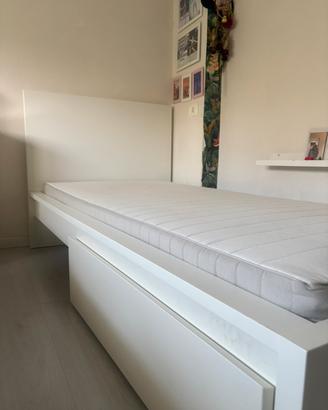 letto IKEA MALM singolo bianco