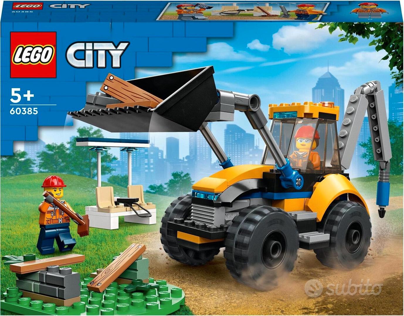 LEGO CITY 60385 Scavatrice per costruzioni LEGO