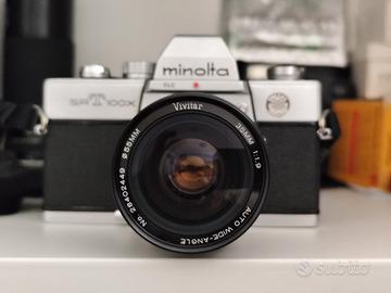 Minolta srT100x con Vivitar 35 F1,9