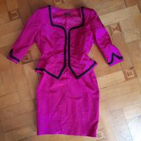 Tailleur elegante donna moiré seta  tg 44/46 