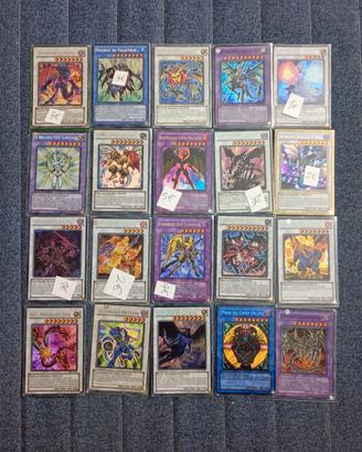 Lotto carte yugioh synchro e fusione rare ultimate