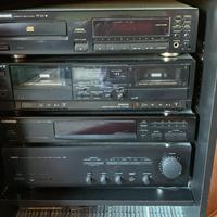 Stereo componibile anni 90 con casse