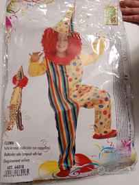 vestito di carnevale pagliaccio