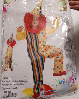 vestito di carnevale pagliaccio