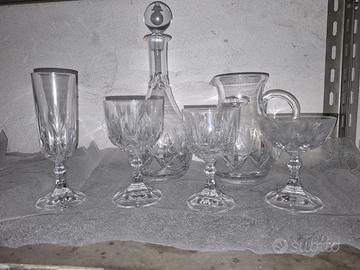 Servizio vintage in cristallo molato