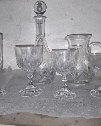 Servizio vintage in cristallo molato