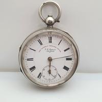 Orologio da tasca Graves Sheffield argento