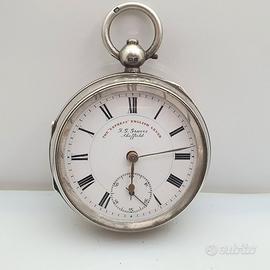 Orologio da tasca Graves Sheffield argento