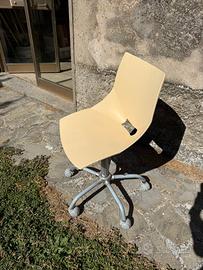 Sedia da scrivania girevole con rotelle